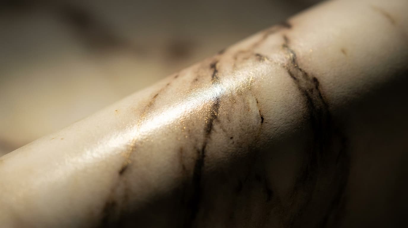 Möbelfolie in Marmor & Metallic – Seidiger Glanz, feine Aderung – edel